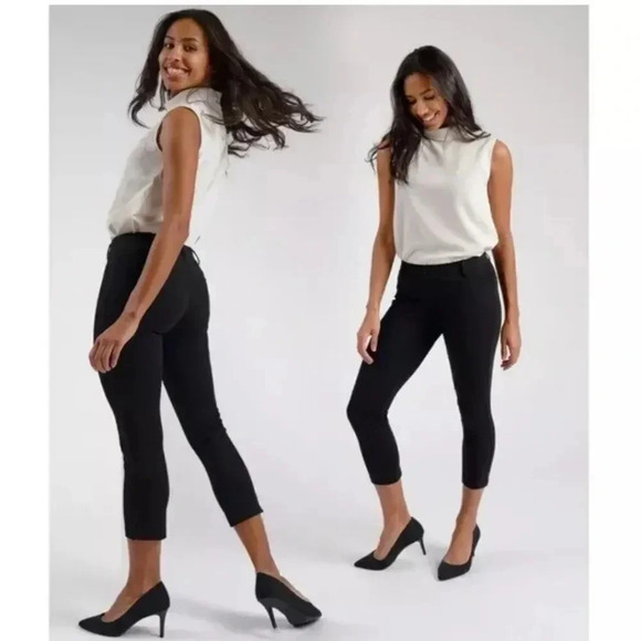 Betabrand Cropped Stratch Dress Pant - Picture 1 of 6